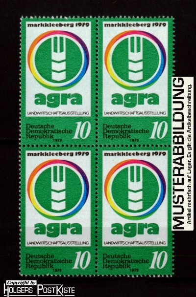 Vierereinheit DDR 2428 AGRA-Ausstellung Markkleeberg