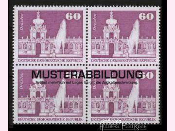 Vierereinheit DDR 1919 Aufbau-Serie (Zwinger Dresden) Großformat