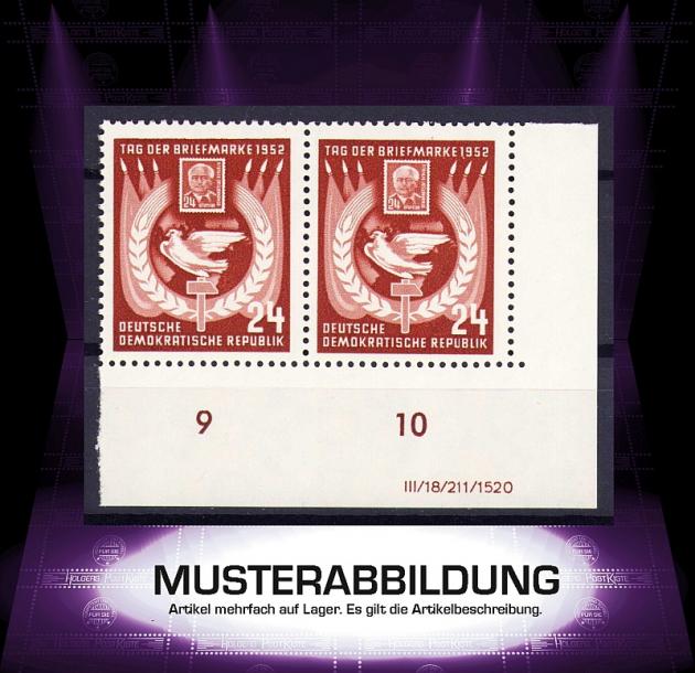Druckvermerk (DV) DDR 319 - Tag der Briefmarke 1953