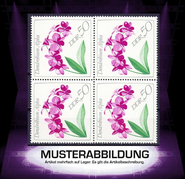 Vierereinheit DDR 1425 - Orchideen