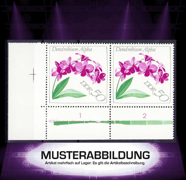 Druckvermerk (DV) DDR 1425 - Orchideen