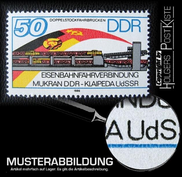 Plattenfehler DDR 3052 - Feld 39 (EM)